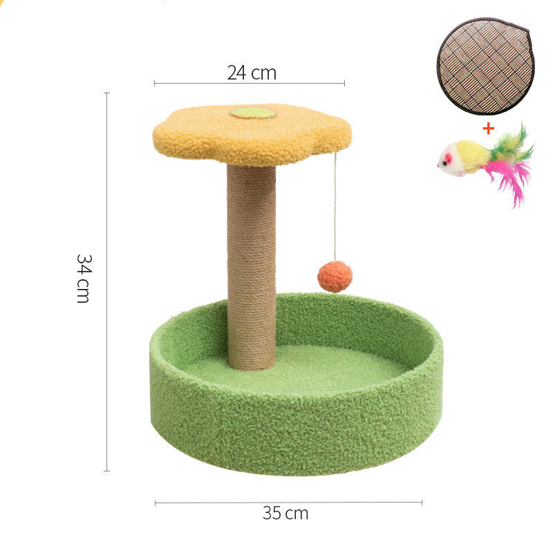 Cat Scratcher with Sisal Winding and Hemp Surface